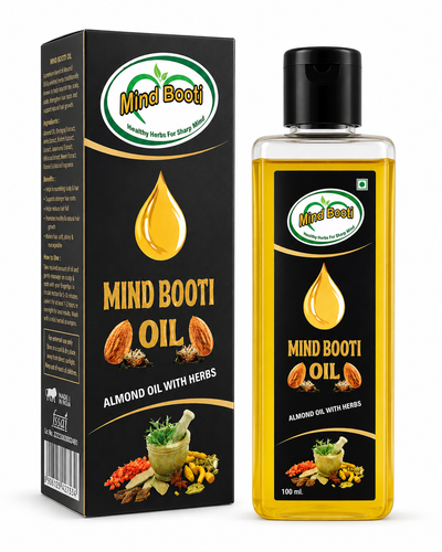 Mind Booti Almond Oil with Herbs – 100 ml