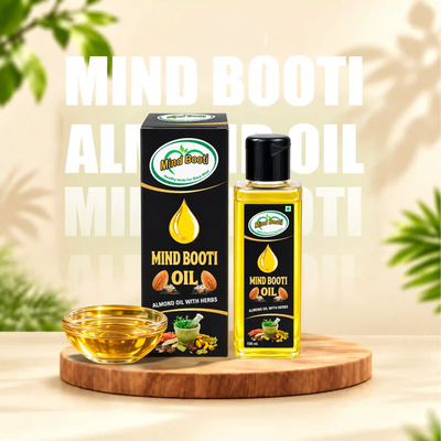 Mind Booti Almond Oil with Herbs – 100 ml