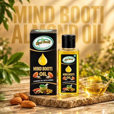 Mind Booti Almond Oil with Herbs – 100 ml
