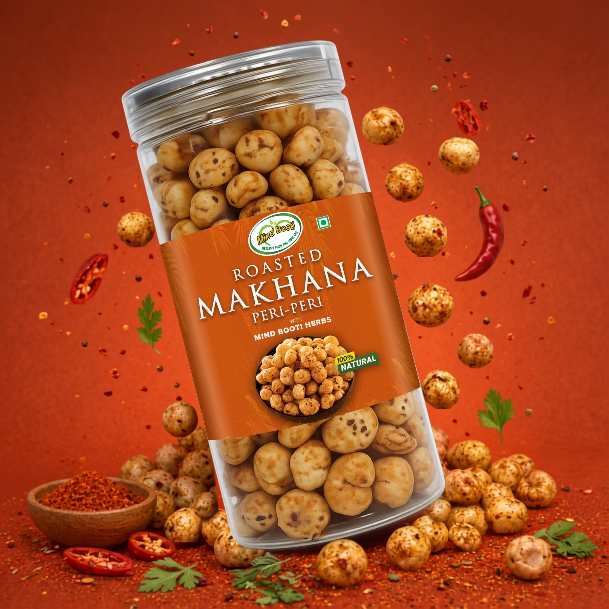 Roasted Makhana Peri-Peri